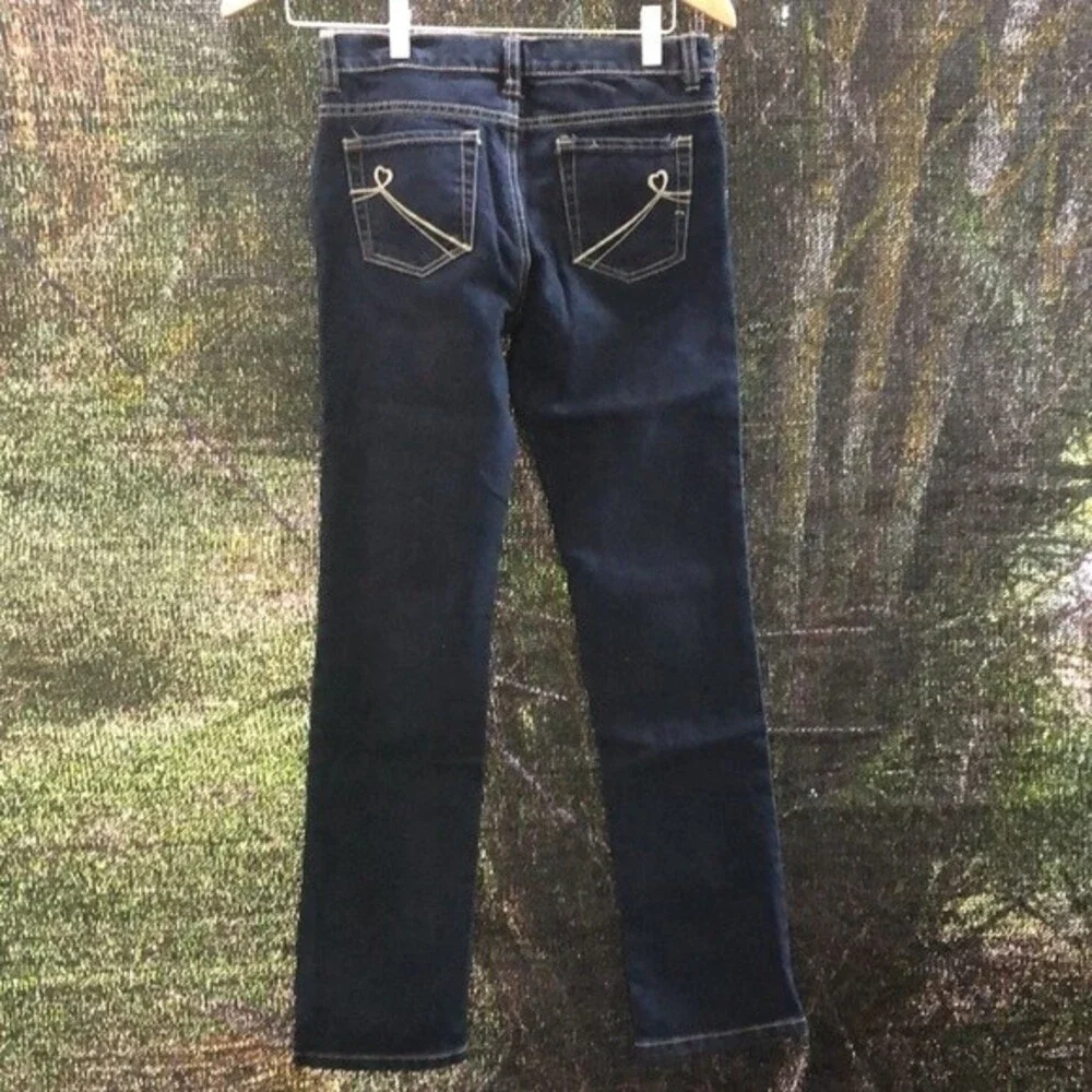 The Children’s Place Skinny Stretch Adjustable Waist Dark Wash Denim Jeans 14